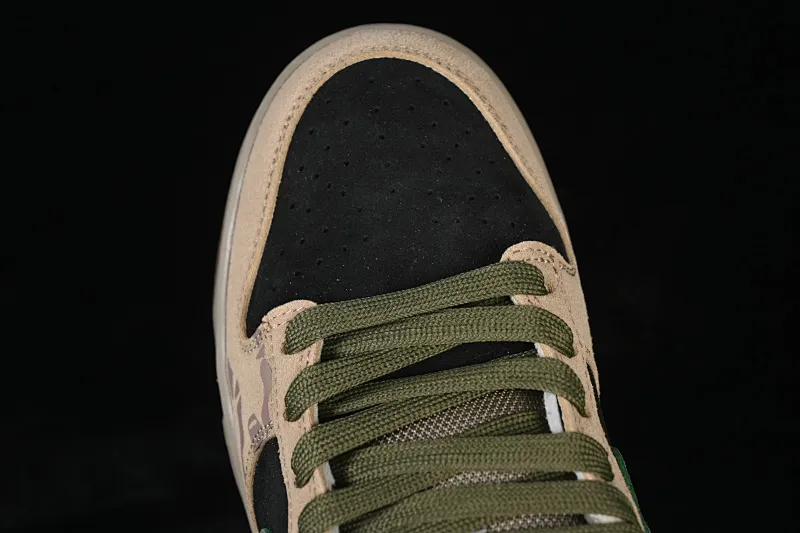 All Categories Nk SB Dunk Series Nk SB Dunk Low Low-top sneakers Nike SB Dunk Low Khaki black and green hook Low-top casual sneakers HJ0367-200